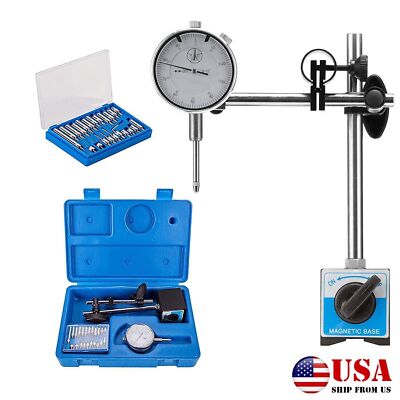 Dial Indicator with Magnetic Base and Point Precision Inspection KIT FAST