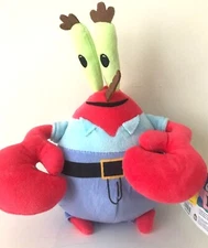 Spongebob Square Pants Plush Mr. Krabs Plush Toy. 10 inches tall . New. Soft.