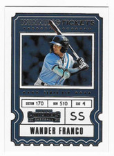 2020 Panini Contenders Winning Tickets Wander Franco Tampa Bay Rays #WT-5