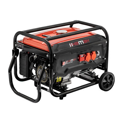 HEMAK Benzin Stromerzeuger Notstromaggregat HK-SG 3000 4 Takt 2x230 V Generator 