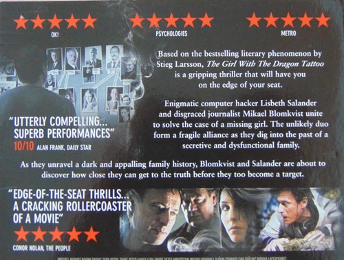 The Girl With The Dragon Tattoo (DVD, 2010) - Picture 4 of 5