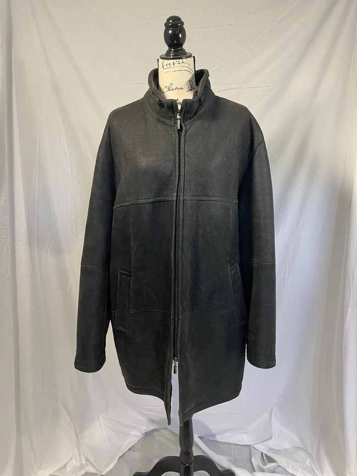 Jaqueta de couro Werner Christ masculina grande  - Imagem 3 de 4