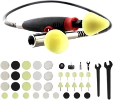 41PCS Powerful Mini Detail Polisher 5/8" Thread 20,000RPM W/Assorted Pads Car De