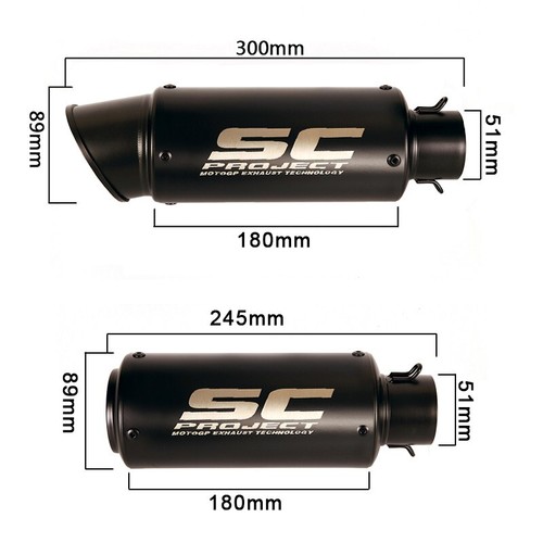 Slip for Yamaha MT-03 YZF R3 2015-2024 Exhaust Mid Tail Pipe Muffler Tips Black - Picture 6 of 13