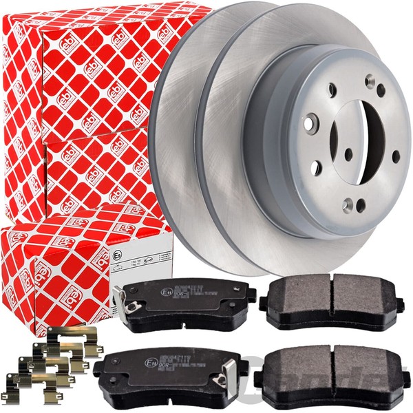 Febi Bremsscheiben 262Mm + BelÄGe Hinten Passend FüR Hyundai I30 Fd Limo Kombi-image