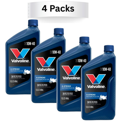 (4 pack) VAL 4-S MCYCLE OIL CV 10W40 6/1 QT WM -Free Shipping