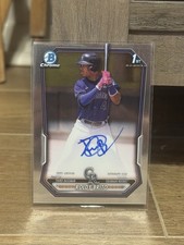 2026 Bowman Roldy Brito 1st Bowman Auto Top Prosepect Colorado Rockies
