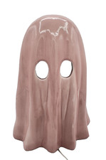 NEW Ceramic PINK Ghost 10.25in Light Up Halloween Decor NWT Viral