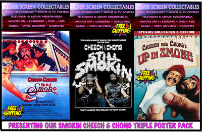 Cheech and Chong Still Smokin' Triple Poster Pack 3 x Canvas Posters Free Post