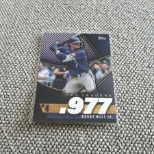 2025 Topps Series 2 OPS Leaders .977 Bobby Witt Jr. OPS-4 Royals Insert Card