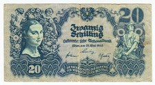 1945 Austria 20 Schilling 13241 Paper Money Banknotes Currency