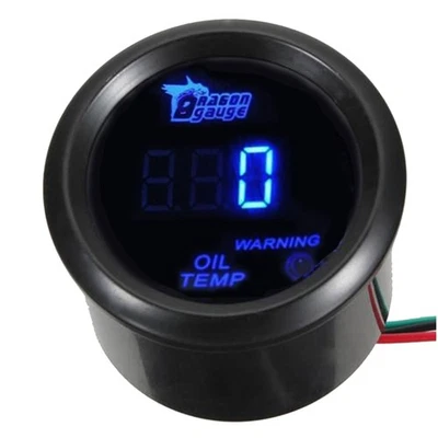 Universal 2" 52mm Auto Blau Licht Anzeige Digital Öltemperatur Öl Temp Auto K...