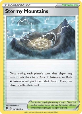 TCG - Stormy Mountains 161/203 Uncommon SWSH07: Evolving Skies