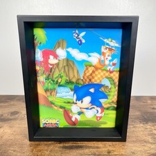 Arte lenticular holográfico Sonic Mania con marco coleccionable - Sonic The Hedgehog