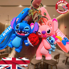 Wholesale Anime Disney Keychain Lot - Mickey Mouse Minnie Stitch Doll Keyring Ca