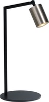 Tischleuchte Schreibtischlampe Metall Schwarz Nickel Verstellbar 50 Cm GU10