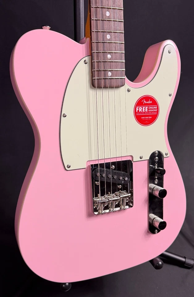 Squier FSR Classic Vibe 60's Custom Esquire Electric Guitar Shell Pink (097) - Image 3 of 4