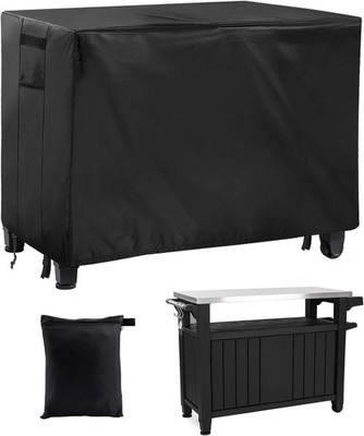 PAMASE Outdoor Dining Grill Cart Cover - 54''L*23''W*35''H, Compatible with Keter U