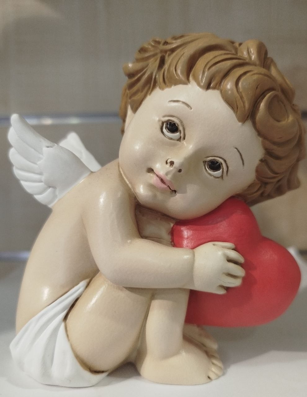 Arde Statuetta Marcangelo Porcellana Altezza 14 cm arte sacra regalo — foto 2