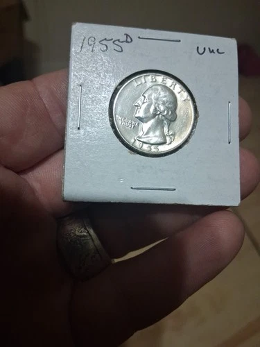 1955-D Washington Quarter 90% Silver. In Good Condition