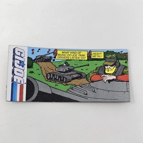 G.I. Joe Joke Magnet Comic Strip Book Insert Vintage Rare Accessory