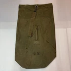 Vintage 1945 Carter Bros Heavy Canvas US Army WW2 World War Military Duffel Bag