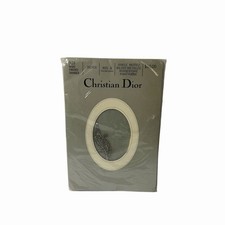 1 Pair Vintage Christian Dior Pantyhose Night Fantasy Shimmer Silver Size 3 NEW