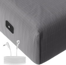 Grounding Queen Fitted Sheets with Silver Fiber for Enhanced Sleep Wellness