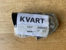 Stehlampe / Wandleuchte KVART von IKEA, schwarz mit silbernem Sockel, unbenutzt