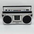 Vintage 1980's SANYO M9802 Retro Radio Cassette Classic Boombox AC & Battery