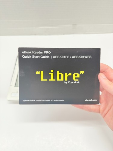 Aluratek Libre AEBK01WFS White eBook Reader Pro Portable - Picture 3 of 7
