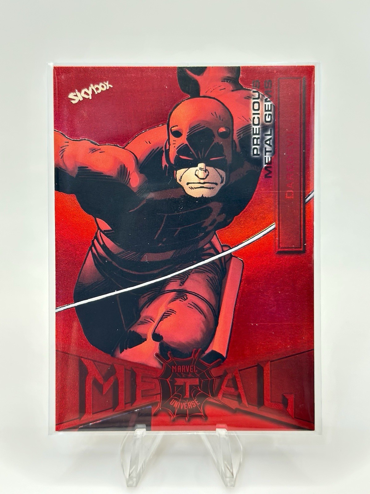 2022 Marvel Metal Spider-Man Precious Metal Gems Red PMG 50/100 Daredevil #21