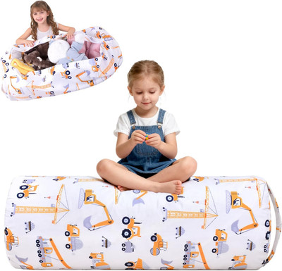 Stuffed Animal Storage Bean Bag Chair Cover for Kids, Organize Sit Play Boxing,