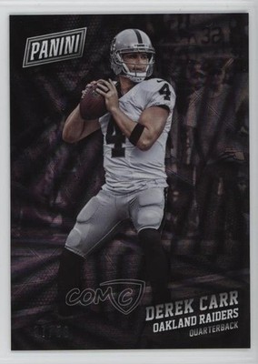 2017 Panini Black Friday Rainbow Spokes 37/50 Derek Carr #20 0vj4