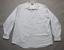 Van Heusen Flex Regular Fit Stretch Shirt Size 17 34/35 Button Up Long Sleeve