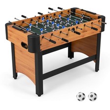 47  Competition Full Size Soccer Game Table w/22 Players, 2 Balls, Slide Scorers