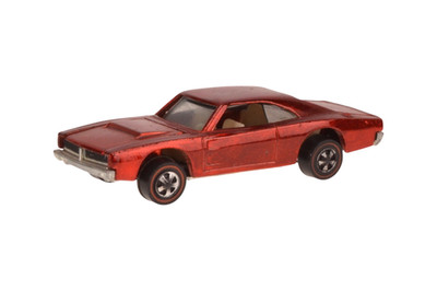 SE248 Mattel 1968 Hot Wheels Redline Custom Dodge Charger Rot