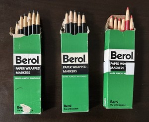 Grease Pencil China Paper Wrapped Peel Off Markers Lot often used in Photography