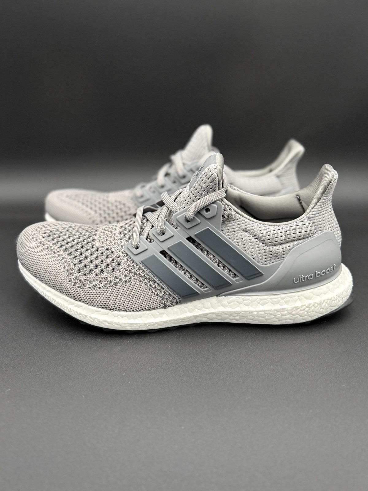 Adidas Ultraboost 1.0 Wolf Grey/White Running Shoes Mens Siz