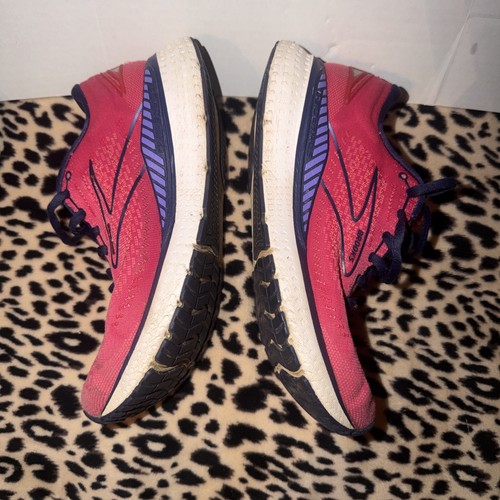 Brooks Glycerin GTS 19 1203441B623 Pink Running Shoes Sneakers Womens Size 10 - Picture 3 of 15