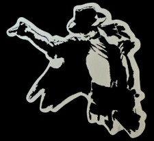 michael jackson sticker             3 1/2  x 3   GLOSSY  CRIMINAL  AWESOME    