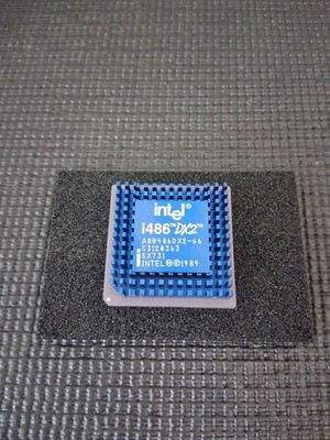 Intel i486DX2-66 CPU (A80486DX2-66 SX731) Ceramic PGA Vintage Rare Processor