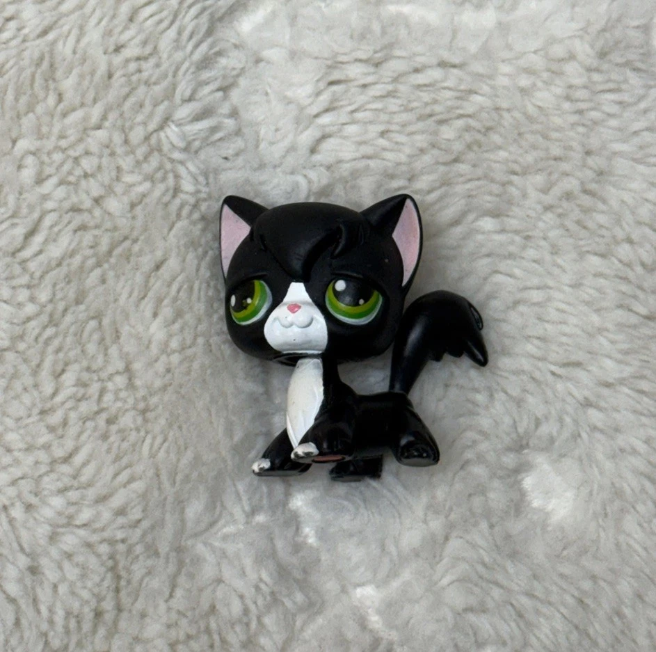 LPS #364 - VRAI Chat Angora Littlest Pet Shop Hasbro - Collection Authentique