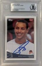 2009-10 Stephen Curry Topps Auto RC... BGS Authenticated Auto