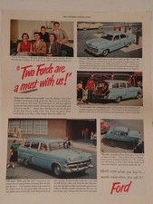 Magazine Ad - 1953 - Ford Crestline Country Sedan Wagon