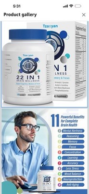Brain Supplements for Memory and Focus,