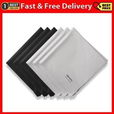 6PCS Large Eyeglass Cleaning Cloths, 12 x12 inches Glasses Cleaner, Individually