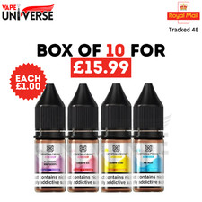 10x Crystal Prime 7000 10ml Nic Salt 10mg 20mg Vape Juice - BOX OF 10