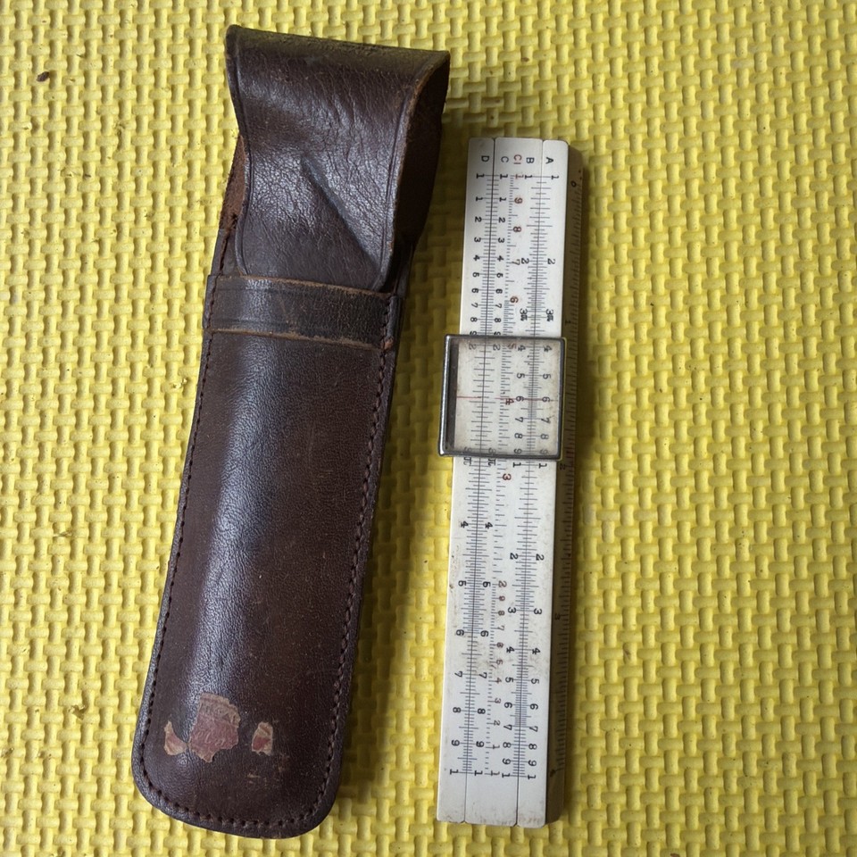 A slide rule made from actual bamboo — this Ideal No. 403 from Japan is as much a piece of functional craft as it is a math instrument.