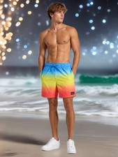Hurley UPF 50 pull on swim trunks shorts Boys M 8